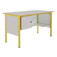 Chaire professeur,1 tablette,1 caisson, Beige - Manutan Expert