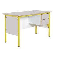 Chaire professeur,2 tiroirs, plateau Beige - Manutan Expert