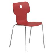 Chaise 4 pieds G-type coque plastique 38 H.