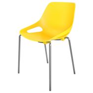 Chaise 4 pieds chromé Rosalie - Eol