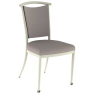Chaise 550 mobile alu/mousse tissu abaka 4 pieds - Mobidecor