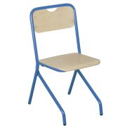 Chaise Access - 4 pieds appui sur table T6 unite 5015 bleu