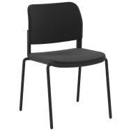 Chaise Adio dossier et assise tissu non feu 4 pieds - Sokoa