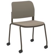 Chaise Adio polypropylène 4 roulettes - Sokoa