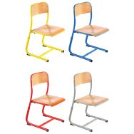 Chaise scolaire réglable T4 à T6 appui sur table Atlas -Manutan Expert