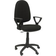 Chaise Ayna avec roulettes auto-freinantes - noir