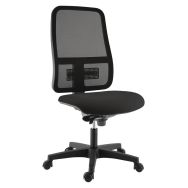 Chaise Buz dossier résille noire assise tissu M1 noir