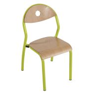 Chaise Chloé 4 pieds T1 dossier arrondi coloris granny