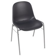 Chaise Coque M2 Anthracite piètement Aluminum