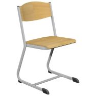 Chaise Delta Iflow époxy gris alu 9006 taille 6 - Vanerum