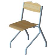 Chaise Elodie appui sur table Taille 4 gris alu