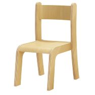 Chaise Emmi T1 à T3 piétement coloris Hêtre