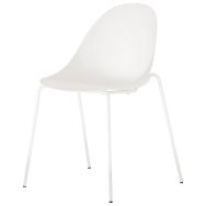 Chaise Hiro 4 pieds piètement blanc - Mirplay School