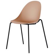 Chaise Hiro 4 pieds piètement noir - Mirplay School