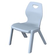 Chaise Ina en plastique moulé T3 bleu gris-MIRPLAY School