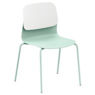 Chaise Klik dossier polypro bicolore - Sokoa