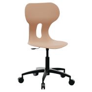 Chaise Lia Big Lift pivotante à roulettes vérin gaz Mirplay School