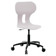Chaise Lia Big Lift pivotante roulettes vérin gaz gris pierre Mirplay School
