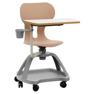Chaise Lia Table avec tablette sur roulettes Mirplay School
