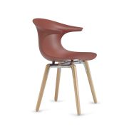 Chaise Loop pied hêtre naturel coque polypropylène - Infiniti