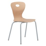 Chaise Mahia2 4 pieds coque bois T6