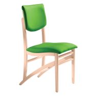 Chaise Mikado assise/dossier abaka - structure hêtre - Sunset Creation