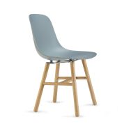 Chaise Pure Loop pied chêne coque polypropylène - Infiniti
