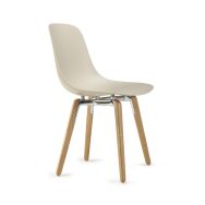 Chaise Pure Loop pied hêtre coque polypropylène - Infiniti