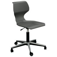Chaise Solifiber Turn Basic époxy noir assise réglable - Vanerum