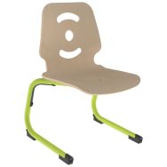 Chaise Sweet II AST - T2 coque Smiley bois naturel - vert 1864