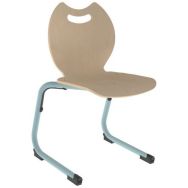 Chaise Sweet II AST coque Bandana bois naturel ou teinté - Mobidecor