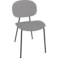 Chaise Tondina finition mat assise dos simili cuir - Infiniti