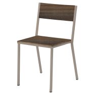 Chaise Toronto assise/dossier pin piètement acier - Jayso