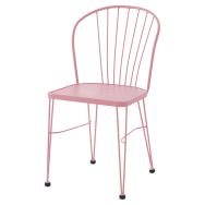 Chaise Tudela acier 4 pieds - Jayso