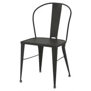 Chaise Turia acier 4 pieds - Jayso