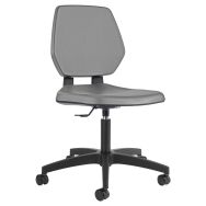 Chaise Tyka assise dossier polyuréthane sur roulettes - GGI