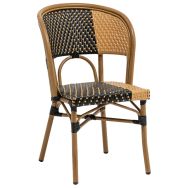 Chaise bridge Vincennes structure alu bois - Stamp