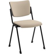 Chaise campus à 4 pieds en tissu pour visiteur - Quadrifoglio