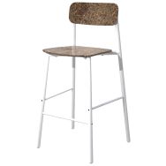 Chaise Bar Ella hauteur 75 cm balt/acier - EA Instead