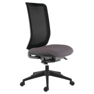 Chaise bureau Max dossier résille noire - Sokoa