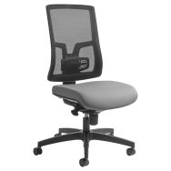 Chaise bureau Oria pied noir dossier résille - GGI