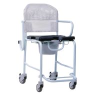 Chaise de  douche mobile avec accoudoirs escamotables