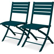 Chaise de jardin en aluminium - Lot de 2 - City Garden