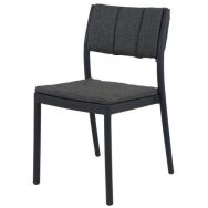 Chaise empilable avec coussin amovible - Rocco