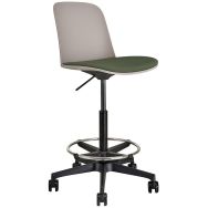 Chaise haute pivotante INES Coque sur roulettes