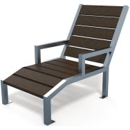Chaise longue Elégance accoudoirs - Espace Urbain