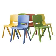 Chaise maternelle monobloc en polypropylène Clémence - Manutan Expert