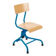 Chaise maternelle ergonomique Mona bleu 5015