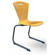 Chaise reconditionnée - Empilable - Assise en Bois