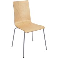 Chaise restaurant coque bois